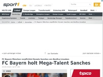 Bild zum Artikel: FC Bayern holt Mega-Talent Sanches
