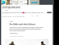 Bild zum Artikel: Flüchtlinge: Die Stille nach dem Schuss