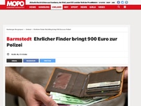 Bild zum Artikel: Barmstedt : Ehrlicher Finder bringt 900 Euro zur Polizei