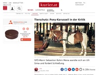Bild zum Artikel: Tierschutz: Pony-Karussell in der Kritik