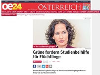 Bild zum Artikel: Grüne fordern Studienbeihilfe für Flüchtlinge