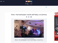 Bild zum Artikel: Wow: Hochzeitspaar macht auf Baby und Johnny