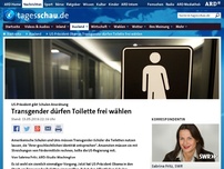 Bild zum Artikel: US-Präsident Obama: Transgender dürfen Toilette frei wählen