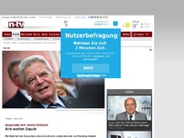 Bild zum Artikel: Gespräche über zweite Amtszeit: Alle wollen Gauck