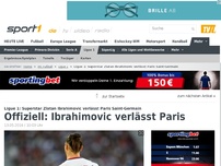 Bild zum Artikel: Offiziell: Ibrahimovic verkündet Abschied