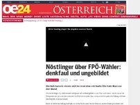 Bild zum Artikel: Nöstlinger über FPÖ-Wähler: denkfaul und ungebildet
