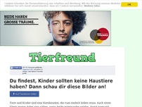 Bild zum Artikel: Du findest, Kinder sollten keine Haustiere haben? Dann schau dir diese Bilder an!