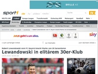 Bild zum Artikel: Lewandowski in elitärem 30er-Klub
