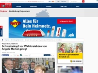 Bild zum Artikel: Polizei Stralsund teilt mit - Unbekannte legen Schweinekopf vor Wahlkreisbüro von Angela Merkel