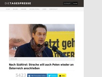 Bild zum Artikel: Nach Südtirol: Strache will auch Polen wieder an Österreich anschließen