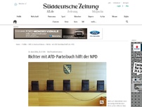 Bild zum Artikel: Richter mit AfD-Parteibuch hilft der NPD