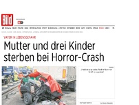 Bild zum Artikel: Vater in Lebensgefahr - Mutter und drei Kinder sterben bei Horror-Crash
