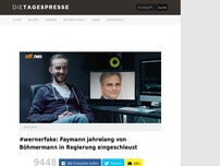 Bild zum Artikel: #wernerfake: Faymann jahrelang von Böhmermann in Regierung eingeschleust