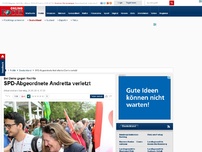 Bild zum Artikel: Bei Demo gegen Rechts - SPD-Abgeordnete Andretta verletzt