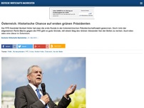 Bild zum Artikel: Österreich: Historische Chance auf ersten grünen Präsidenten