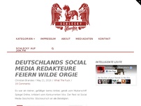 Bild zum Artikel: Deutschlands Social Media Redakteure feiern wilde Orgie