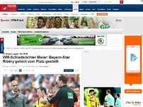 Bild zum Artikel: FC Bayern gegen den BVB - WM-Schiedsrichter Meier: Bayern-Star Ribéry gehört vom Platz gestellt