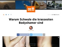 Bild zum Artikel: Warum Schwule die krassesten Bodyshamer sind