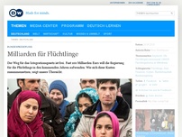 Bild zum Artikel: Milliarden für Flüchtlinge