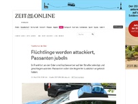 Bild zum Artikel: Frankfurt an der Oder: Flüchtlinge unter dem Jubel von Passanten attackiert