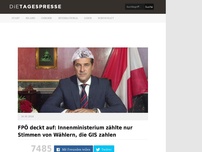 Bild zum Artikel: FPÖ deckt auf: Innenministerium zählte nur Stimmen von Wählern, die GIS zahlen