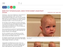 Bild zum Artikel: Baby fast totgeschlagen. Doch Täter kommt ungestraft davon