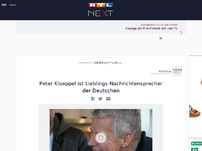Bild zum Artikel: Peter Kloeppel ist Lieblings-Nachrichtensprecher der Deutschen