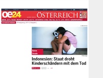 Bild zum Artikel: Indonesien: Staat droht Kinderschändern mit dem Tod