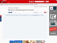Bild zum Artikel: Wahltrend zur Landtagswahl - AfD auch in Brandenburg bei 20 Prozent