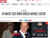 Bild zum Artikel: Er macht sich über Angela Merkel lustig!