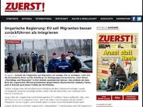 Bild zum Artikel: Ungarische Regierung: EU soll Migranten besser zurückführren als integrieren