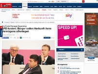 Bild zum Artikel: Zehn-Punkte-Plan gegen Steuerbetrug - SPD fordert: Bürger sollen Herkunft ihres Vermögens offenlegen