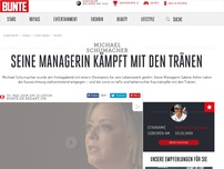 Bild zum Artikel: Seine Managerin kämpft mit den Tränen