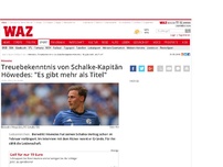 Bild zum Artikel: Treuebekenntnis von Schalke-Kapitän Höwedes: 'Es gibt mehr als Titel'