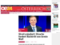 Bild zum Artikel: Streit eskaliert: Strache fordert Rücktritt von Armin Wolf