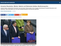 Bild zum Artikel: Armenier-Resolution: Merkel, Gabriel und Steinmeier bleiben Abstimmung fern