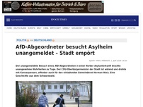 Bild zum Artikel: AfD-Abgeordneter besucht Asylheim unangemeldet – Stadt empört