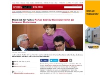 Bild zum Artikel: Streit mit der Türkei: Merkel, Gabriel, Steinmeier fehlen bei Armenien-Abstimmung