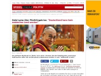 Bild zum Artikel: Dalai Lama über Flüchtlingskrise: 'Deutschland kann kein arabisches Land werden'