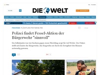 Bild zum Artikel: Flüchtling festgehalten: Polizei findet Fessel-Aktion der Bürgerwehr 'sinnvoll'