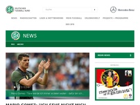 Bild zum Artikel: Mario Gomez: 'Ich sehe nicht mich - ich sehe das Ganze'