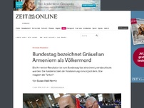 Bild zum Artikel: Armenien-Resolution: Bundestag verabschiedet Völkermord-Resolution zu Armeniern