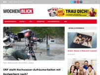 Bild zum Artikel: ORF stellt Hochwasser-Aufräumarbeiten mit Asylwerbern nach