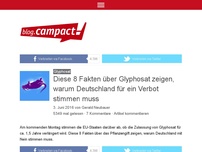 Bild zum Artikel: Diese 8 Fakten über Glyphosat zeigen, warum Deutschland für ein Verbot stimmen muss