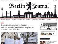 Bild zum Artikel: Russlanddeutsche verlassen Deutschland – wegen der Asylanten