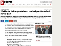 Bild zum Artikel: Armenien-Resolution: Türkische Zeitungen toben - und zeigen Merkel mit Hitler-Bart