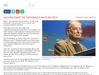 Bild zum Artikel: Gauland findet die 'Nationalelf nicht deutsch'