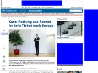 Bild zum Artikel: Kurz: 'Europas System führt dazu, dass Tausende Menschen im Mittelmeer ertrinken'