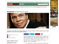 Bild zum Artikel: Box-Legende: Muhammad Ali ist tot
