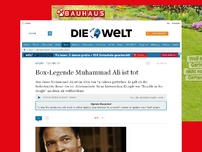 Bild zum Artikel: Tod mit 74: Box-Legende Muhammad Ali ist tot